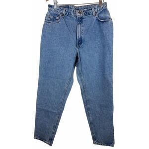 Levi 551 Womens 16M (32x30) Relaxed Tapered Leg Blue Jeans Vintage USA Made